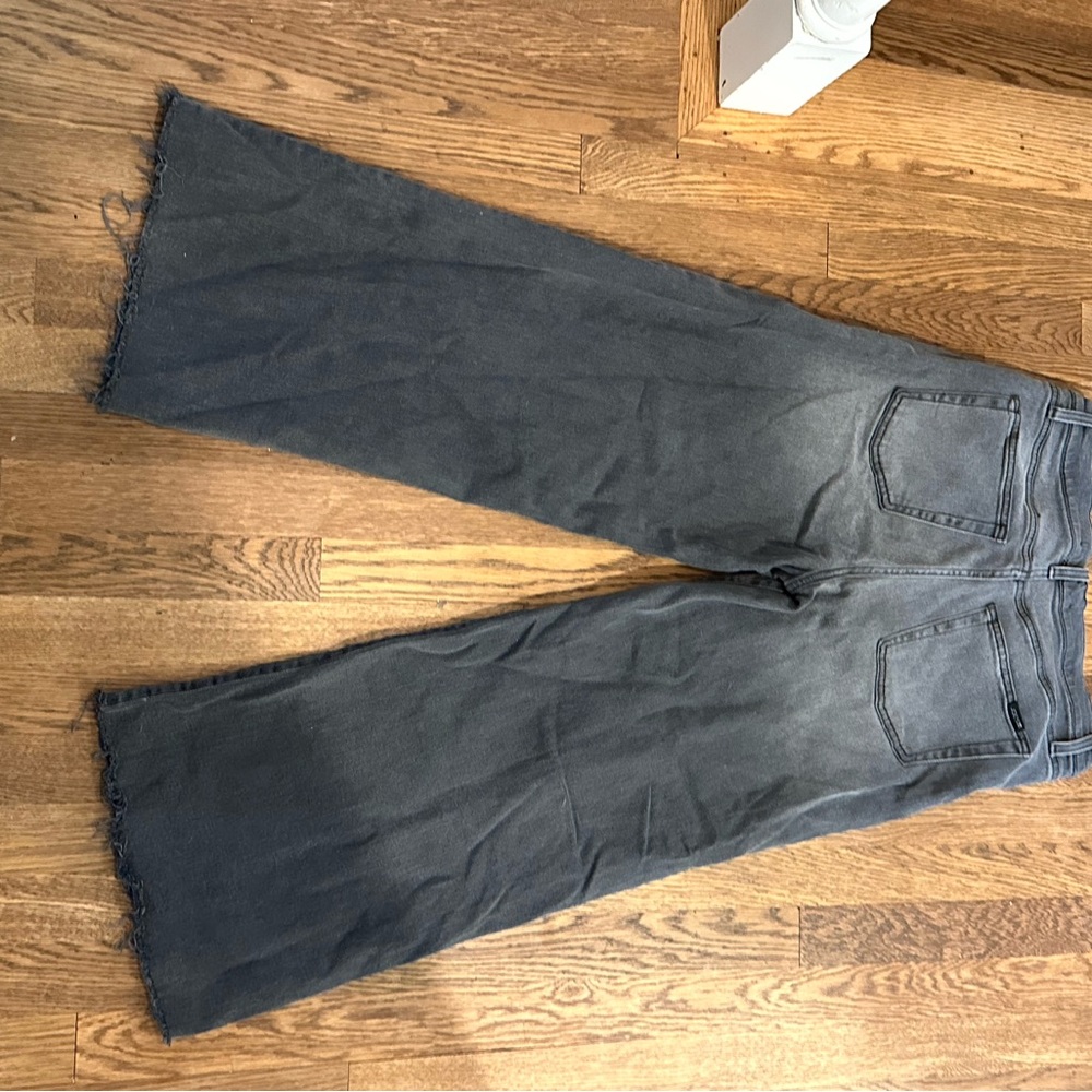 Joe’s Jean Wide-Leg Gray Denim Jeans high Rise - Picture 5 of 10